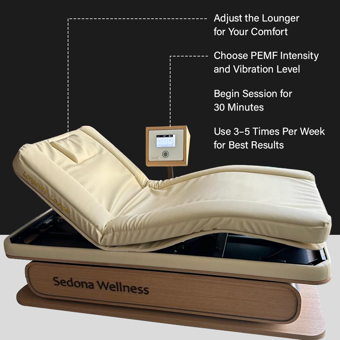 LONGEVITY LOUNGER PEMF BED